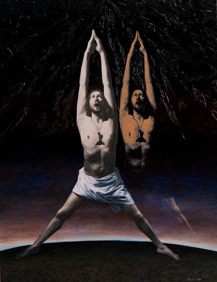 Demigod Jesus, oil on canvas, 2016, 120x90 cm