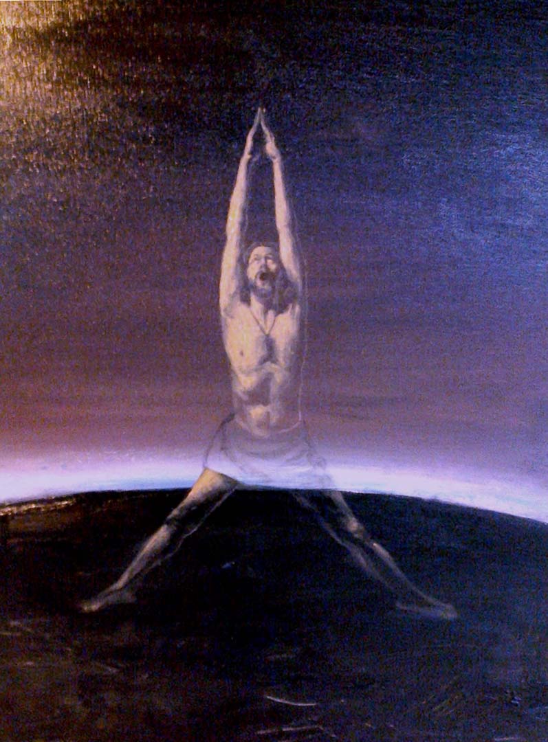 STUDY for Demigod Jesus, oil on canvas, 2016, 60x50cm